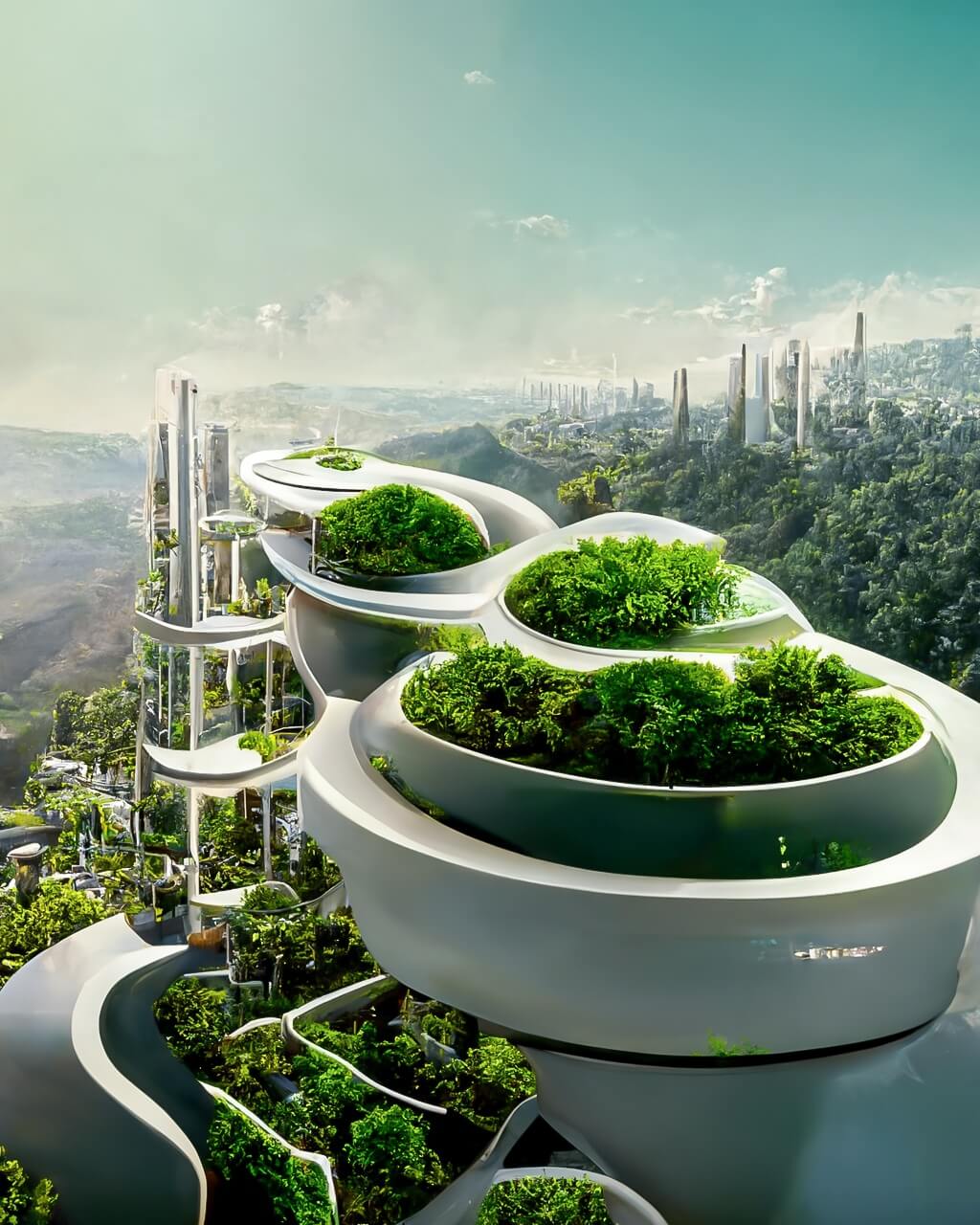 人工智能生成的未来城市丨Manas Bhatia-14