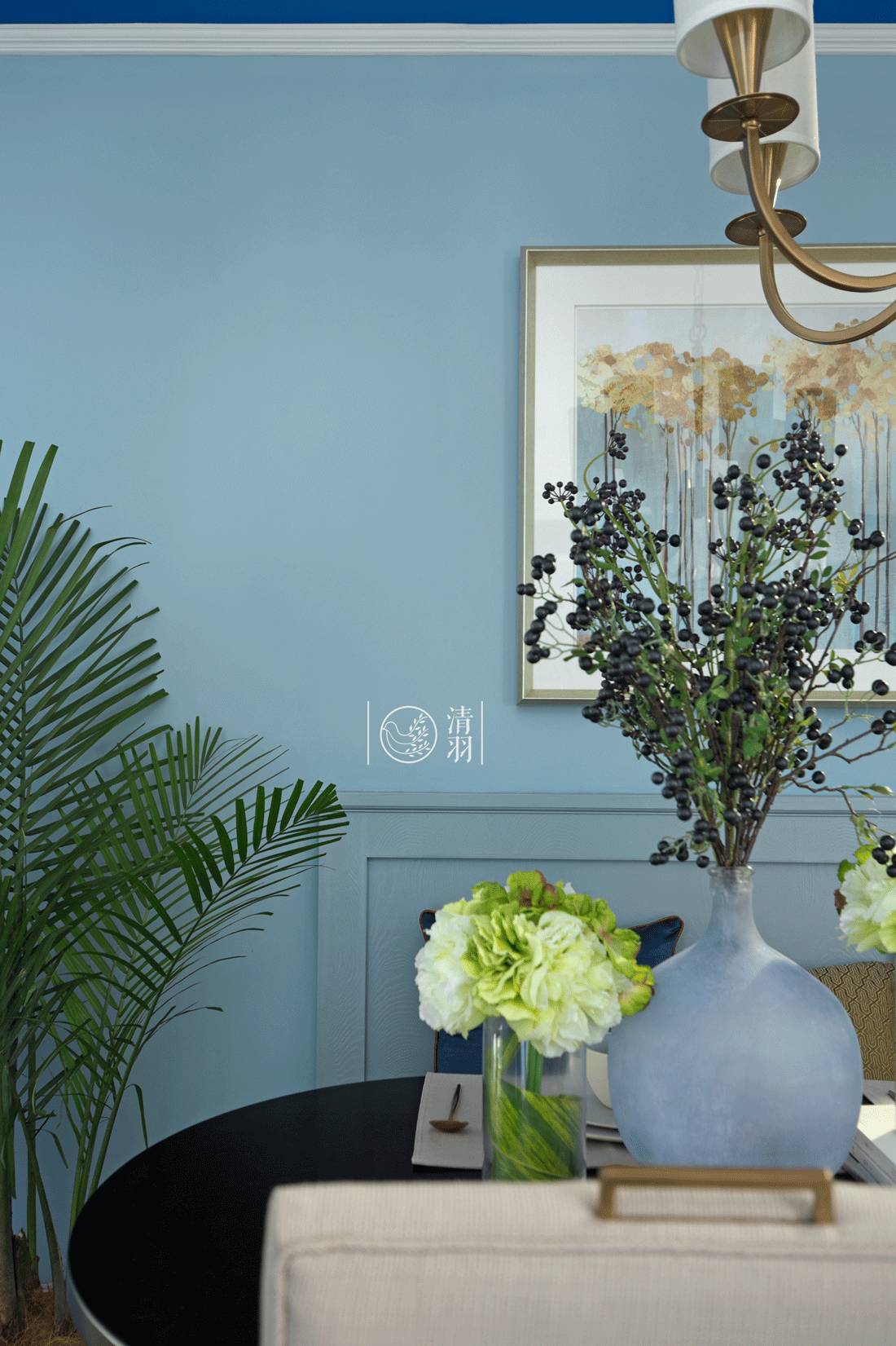 清羽设计 | 成都暗夜星空美式三居室-17