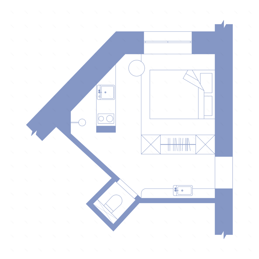 17平方米的爱彼迎公寓丨乌克兰利沃夫丨ST8 design studio-31