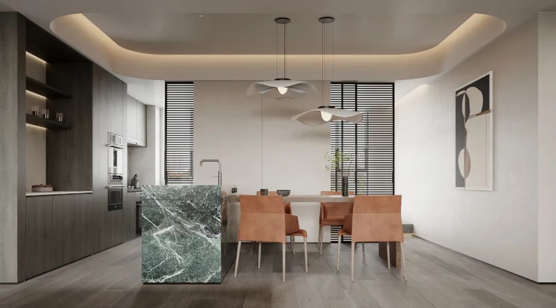 长沙 180m²自然隐奢空间丨中国长沙丨周笙笙全案设计工作室-13