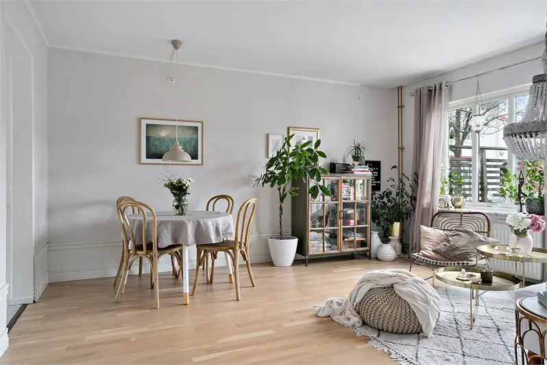 52 平米瑞典公寓的田园风装饰-7