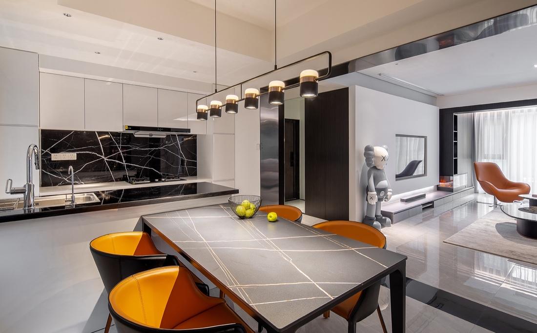 拆墙扩厅，110㎡简约设计师之家-23