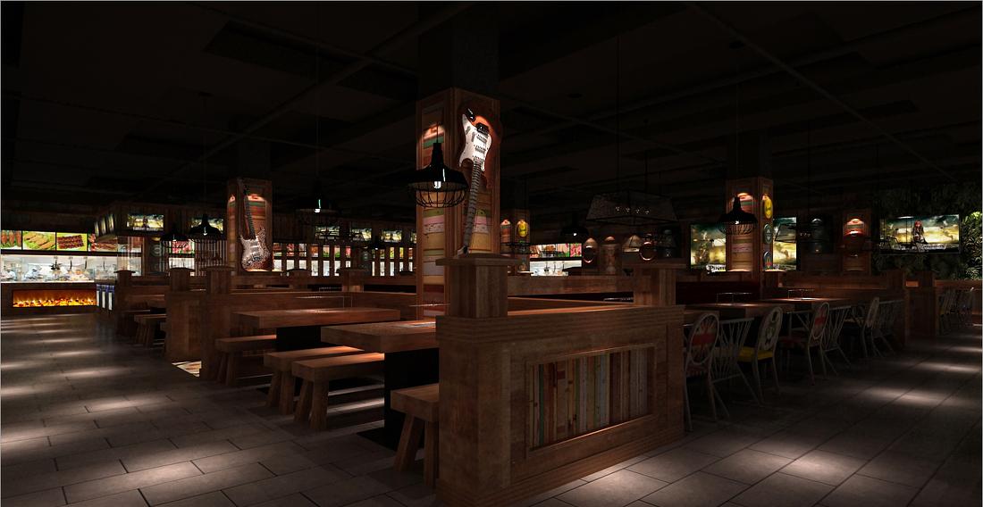 万骏设计/牙缝烧烤俱乐部餐厅-0