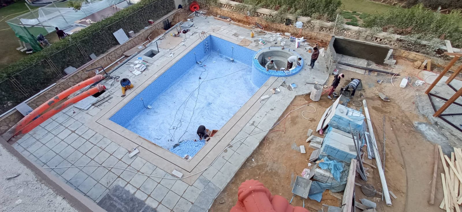 现代别墅泳池,按摩浴缸和桑拿房丨埃及开罗-23