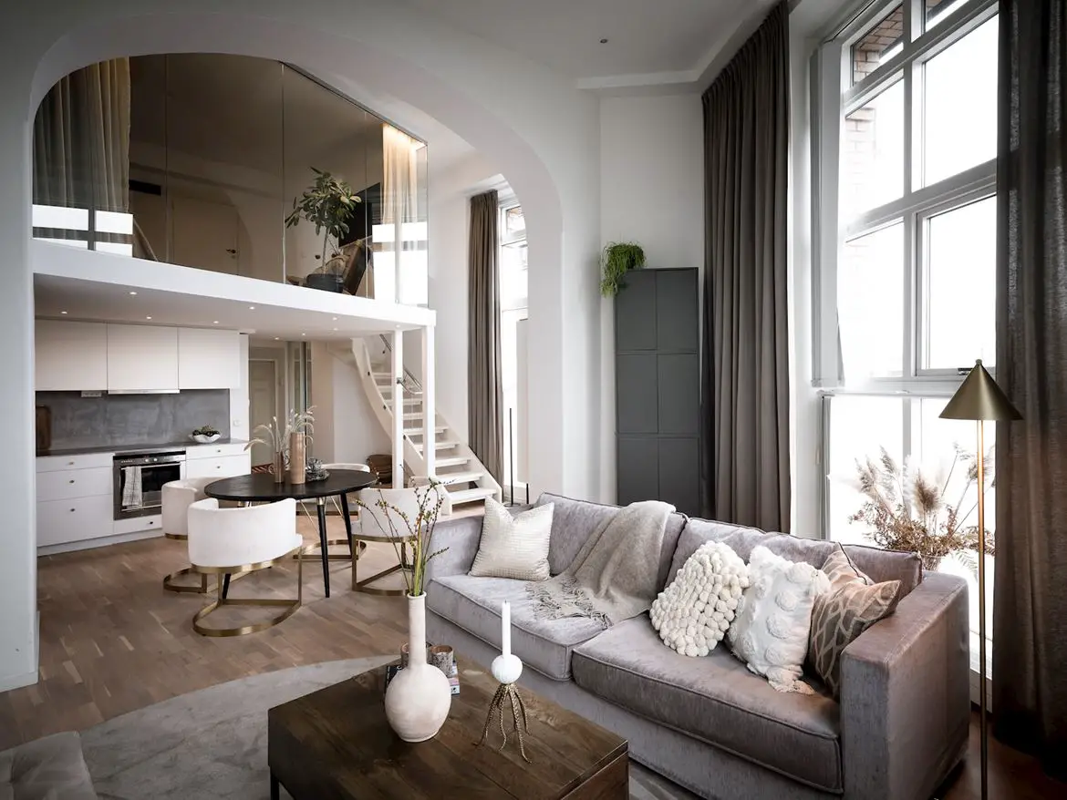 自然色彩的瑞典 duplex 公寓设计-6