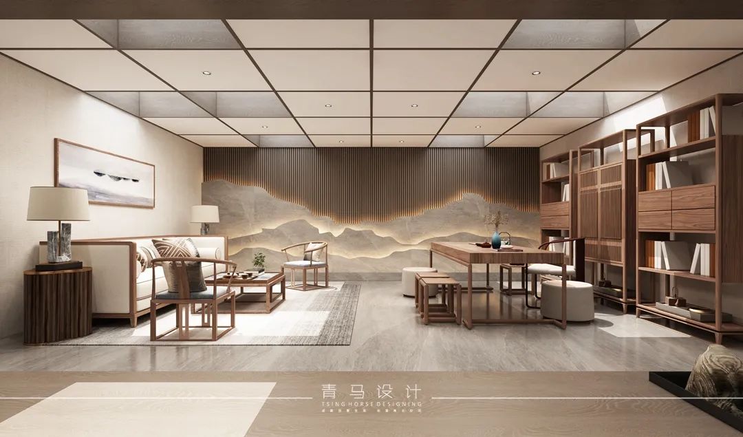 现代中式叠拼别墅设计丨青马别墅空间设计-62