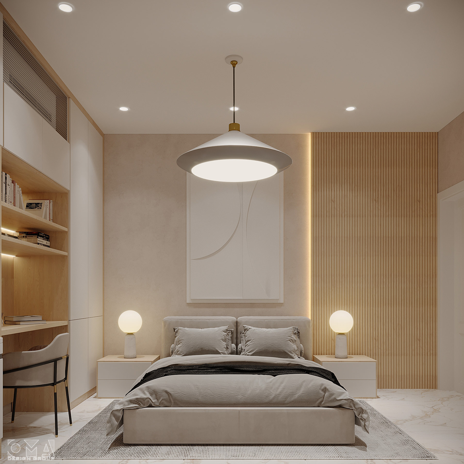 撒哈拉酒店室内设计复式套房丨沙特阿拉伯丨SPIRE-10