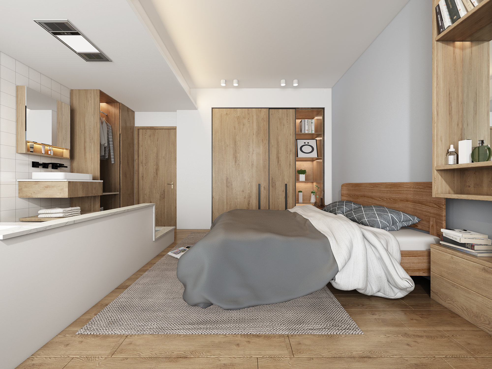 深圳口山全案设计：宝安·海滨广场，四代同堂的温馨家-7