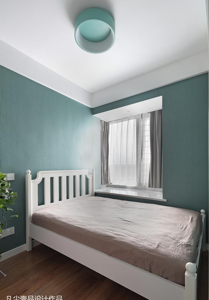 轻奢绿色玄关,精致山水空间-21