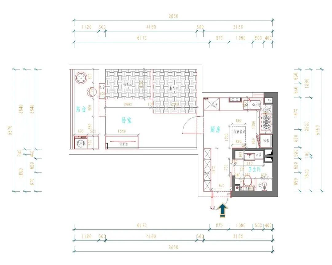35㎡超小住宅简约设计丨玉泉营一部设计师王顺雨-1