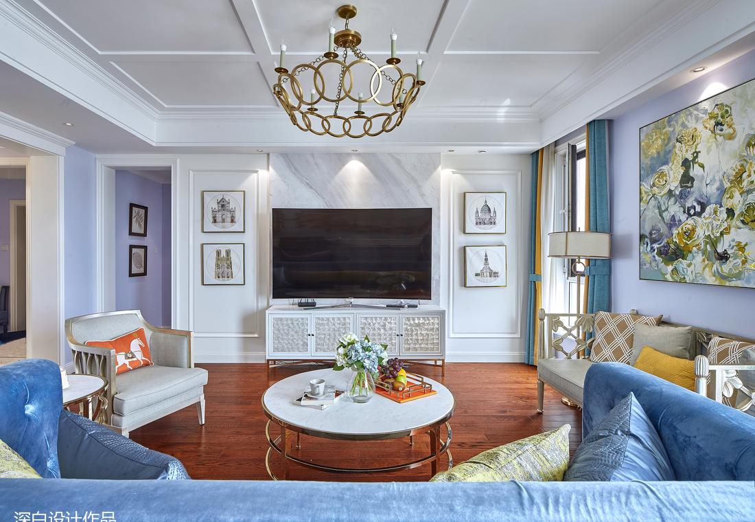 平层丨【深白设计 】美国蝶梦-4