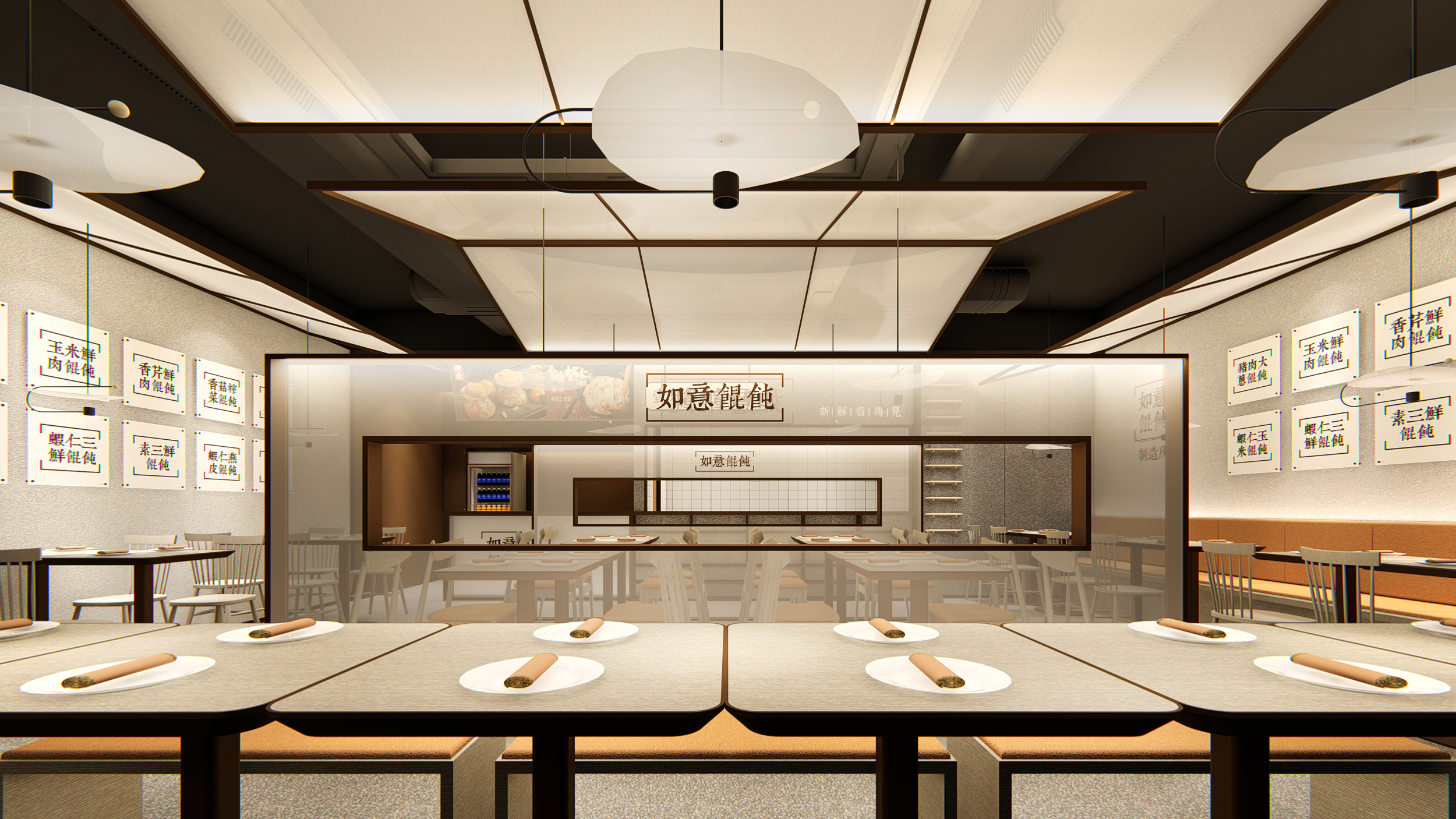 苏州“如意馄饨”万科美好荟店,第五代餐饮空间设计亮点-52