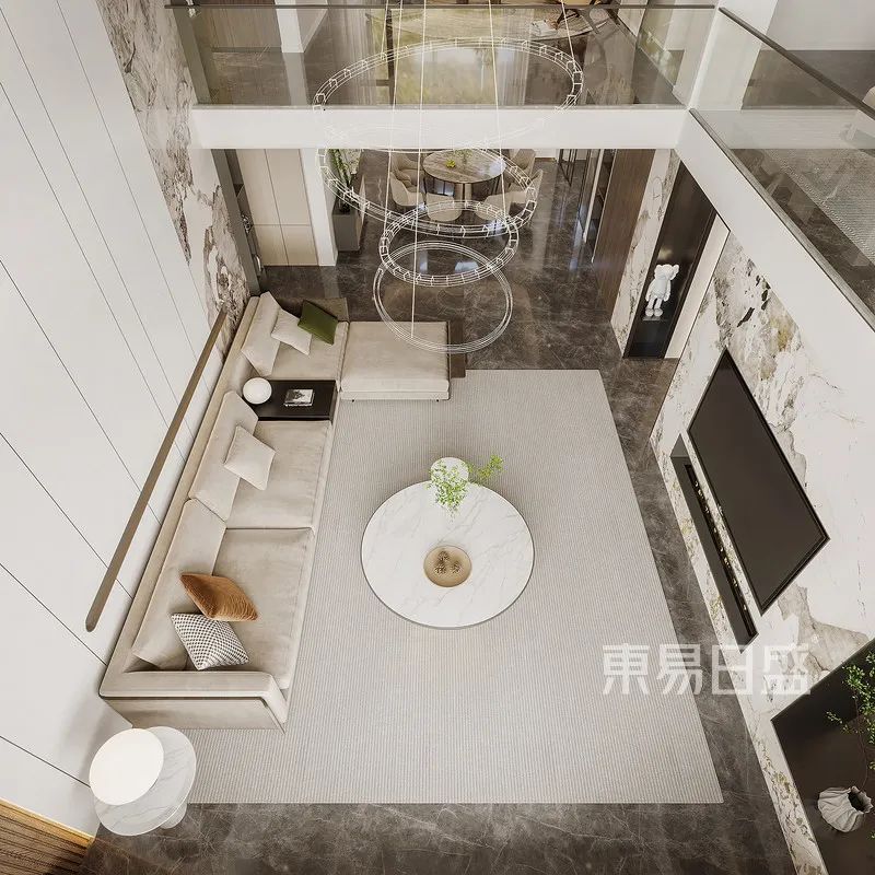 208㎡新中式混搭现代风，东方情怀的新式表达-2