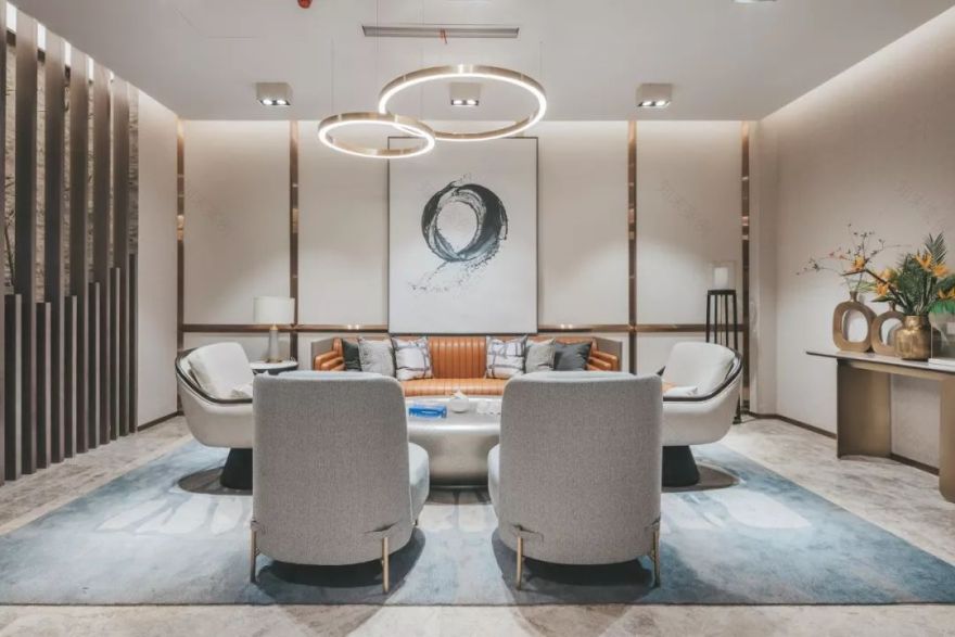 池州绿地城城市展厅——现代内敛、古典韵味与现代风尚交融-24