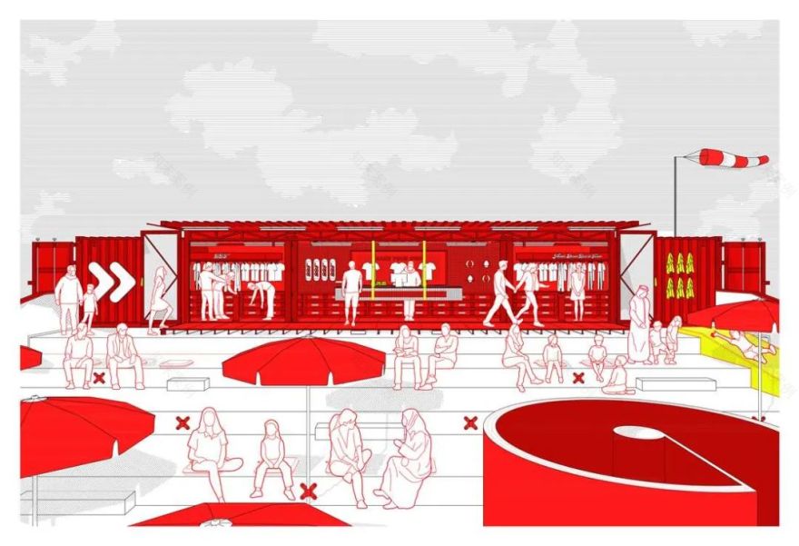 BBT 工业风元素快闪店设计丨科威特建筑工作室 WEFT-19