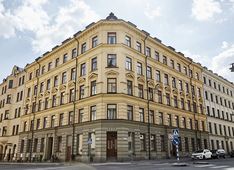 斯德哥尔摩黄色蓝色调公寓-18