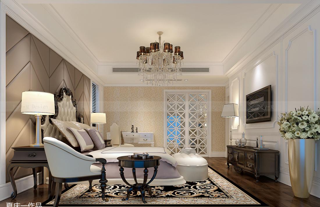 现代园墅欧式纯白设计，温馨舒适，白色与蓝色搭配典雅自然-8