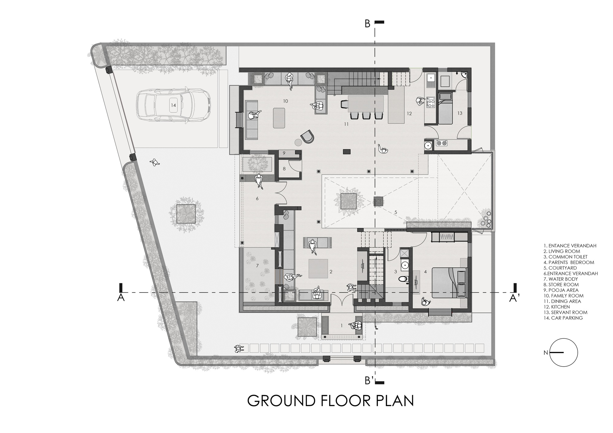 奥萨里住宅丨印度丨Mind Manifestation Design-14