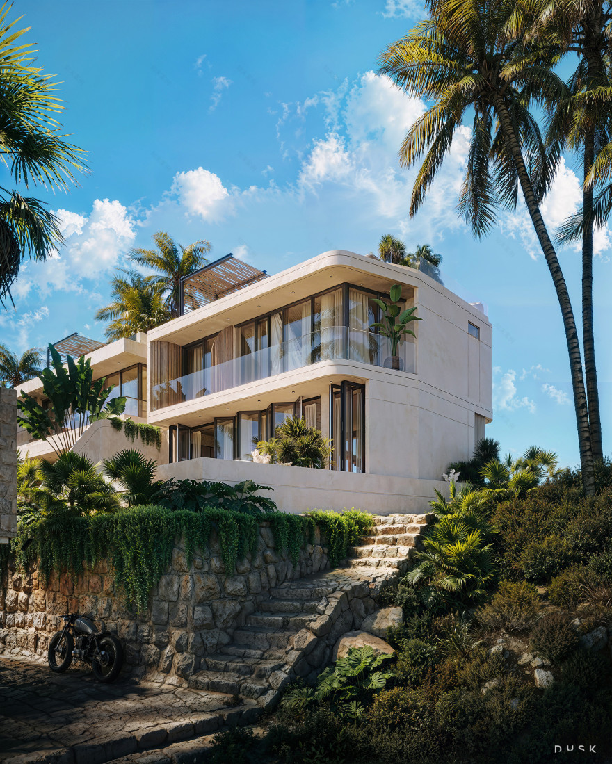 巴厘岛乌鲁瓦图别墅设计丨印度丨Dusk Architecture Studio-14