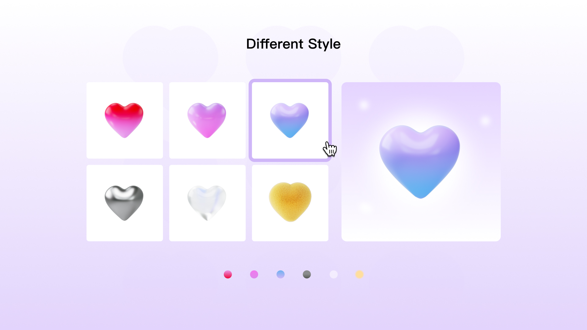 免费的心形3D图标-2