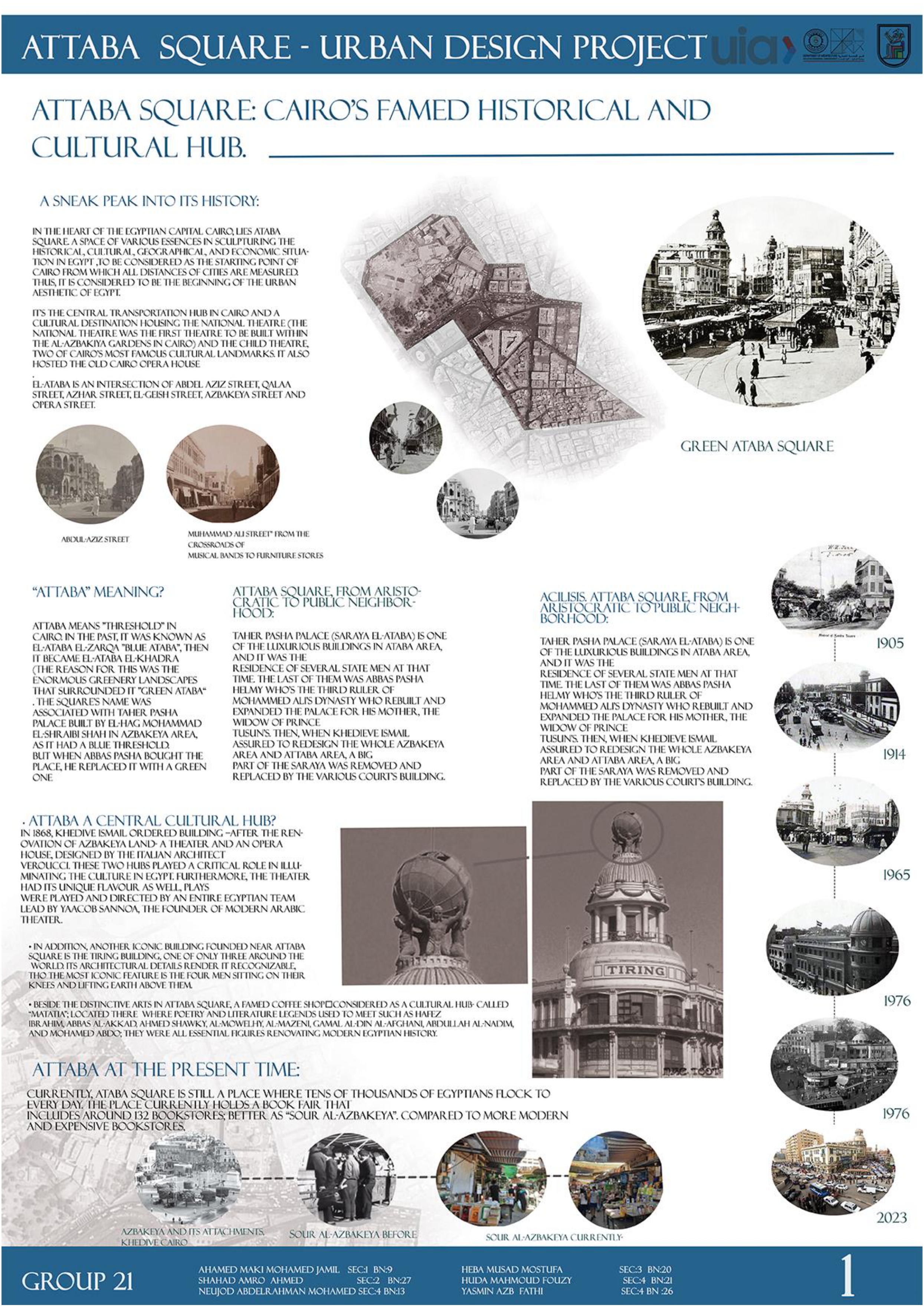 Attaba Square 城市测量项目分析丨开罗大学工程学院建筑系-5