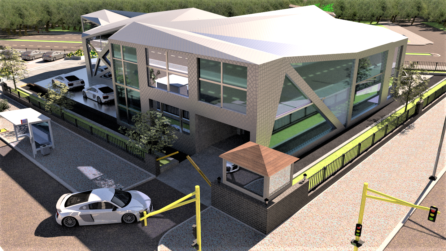 Audi car showroom design-3