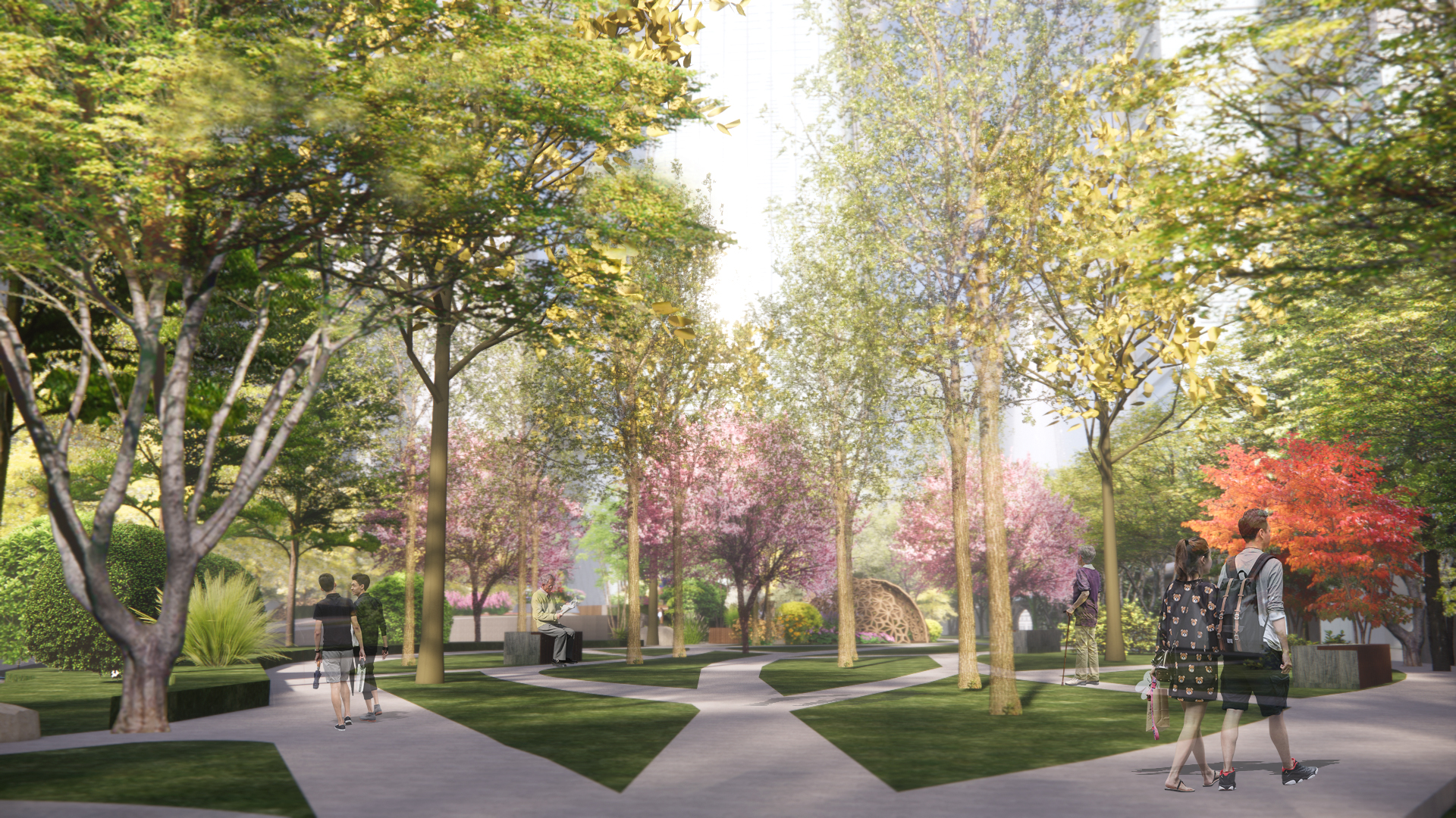 疗愈理念下的北京CBD公园景观设计丨中国北京-18