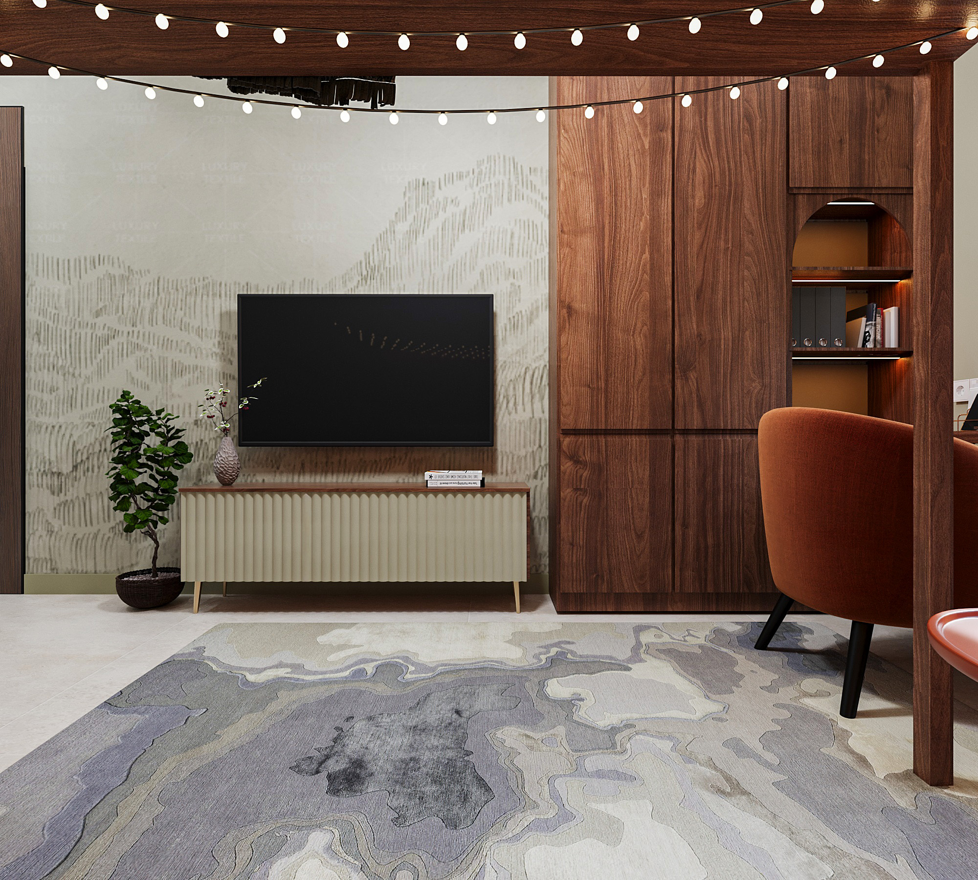 Boho-Scandinavian Two-Story Family House-33