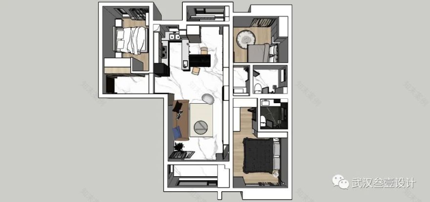 福星华府现代简约之家丨叁壹设计-45