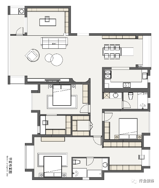 广电光谷家223㎡全案整装设计丨湖北仟业装饰-28