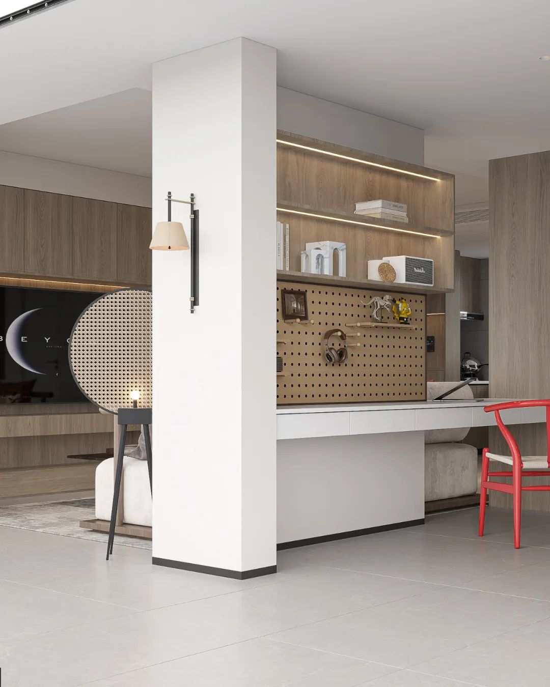 美夏之居 · 简约开放式住宅设计丨柒颜设计-34