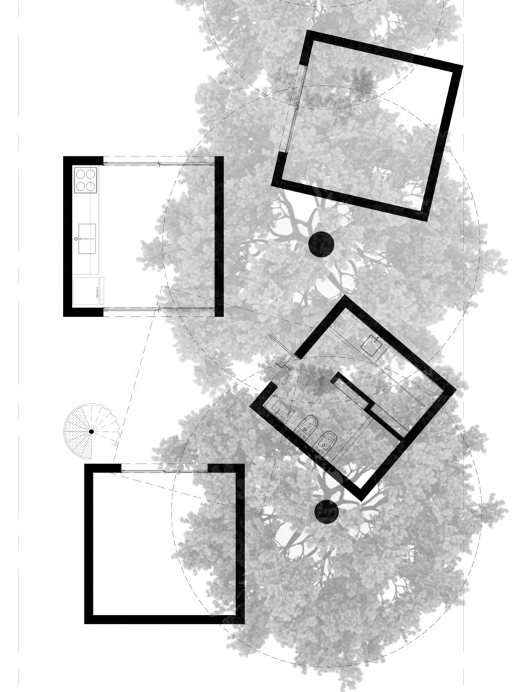 没有永久用途或静态方案的多盒子住宅设计丨戈者设计-15