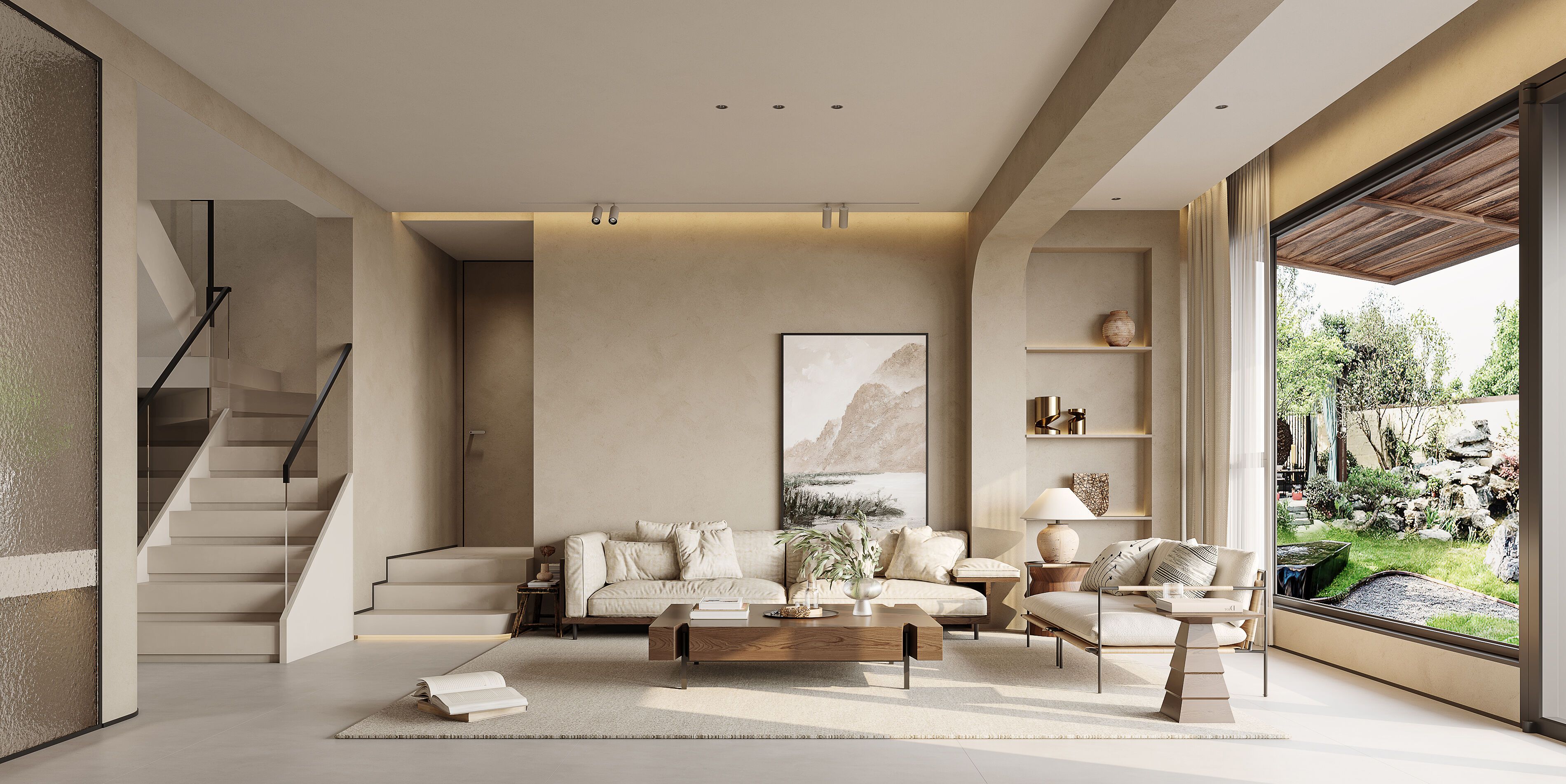 侘寂风别墅效果表现-0