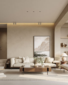 侘寂风别墅效果表现