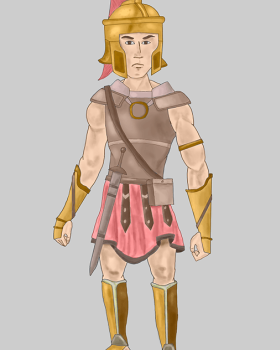 2D游戏角色设计  罗马将军