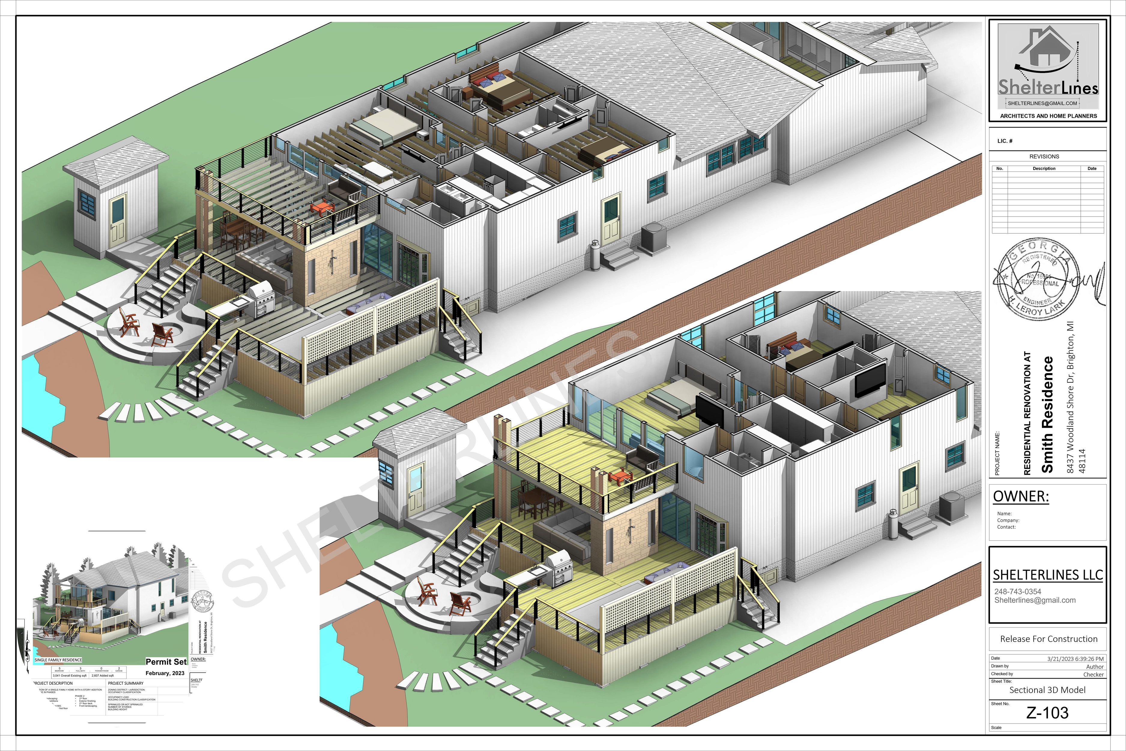 3D MODELING AND RENDER FOR SECOND STORY ADDITION-3