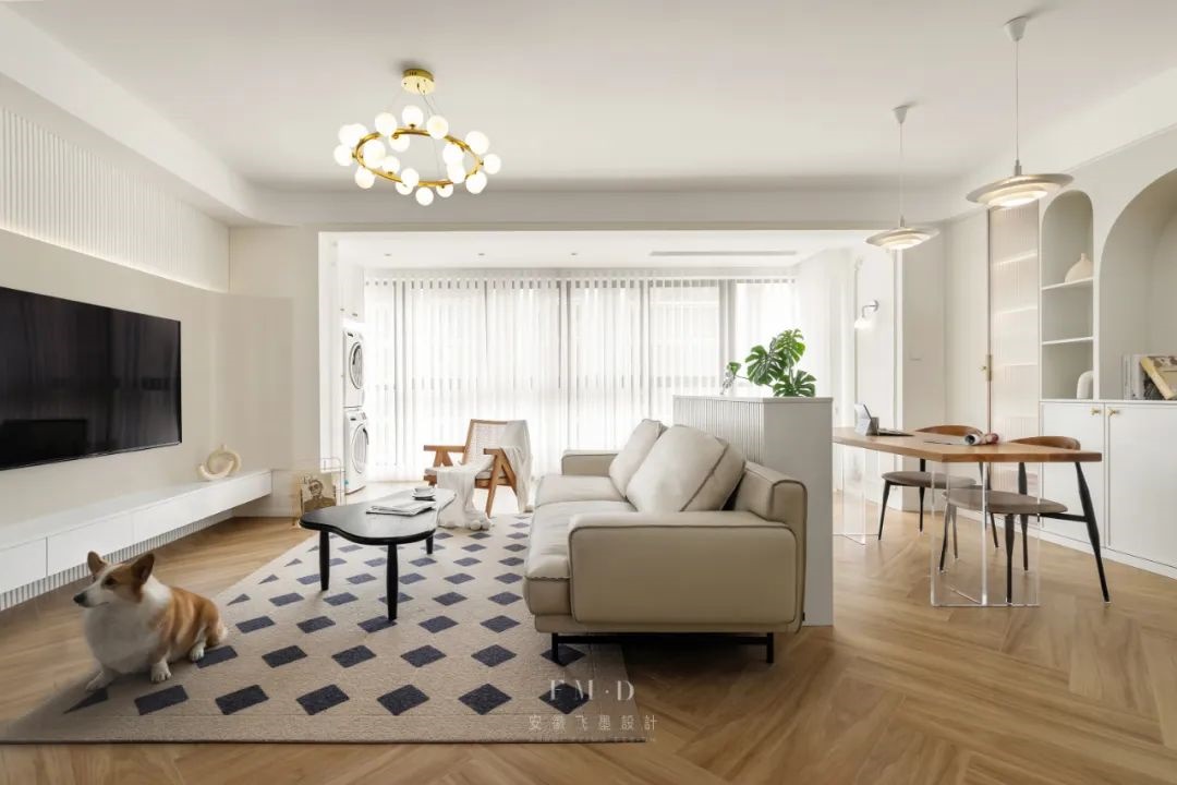 合肥金科博翠天辰 128㎡现代法式风精装房设计丨中国合肥丨安徽飞墨设计-1