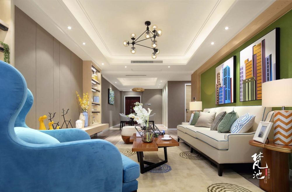优诗美地 G4 户型 | 浪漫土耳其蓝的 95 平米幸福空间-19