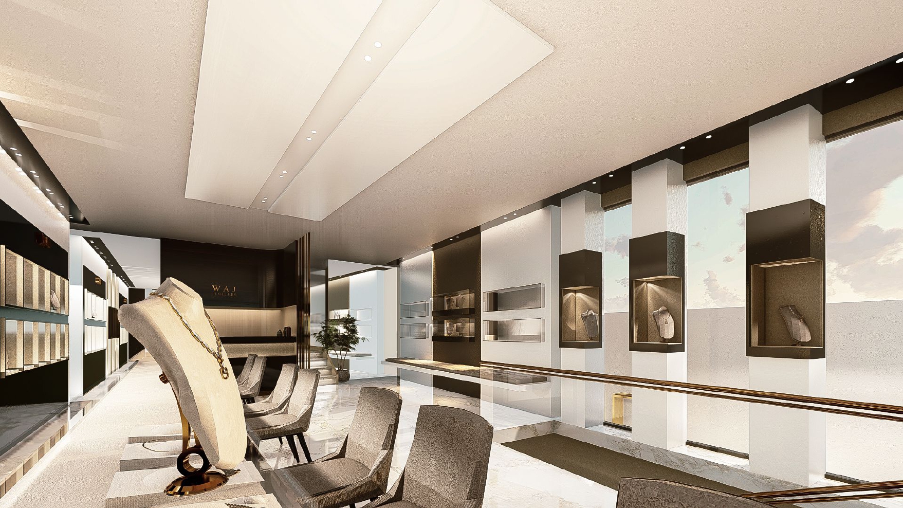 Wajid Jewellers 珠宝店室内设计丨巴基斯坦丨mimAR 团队-11
