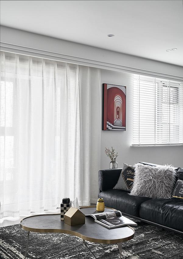 极简现代风家居,黑白红的魅力诠释-4