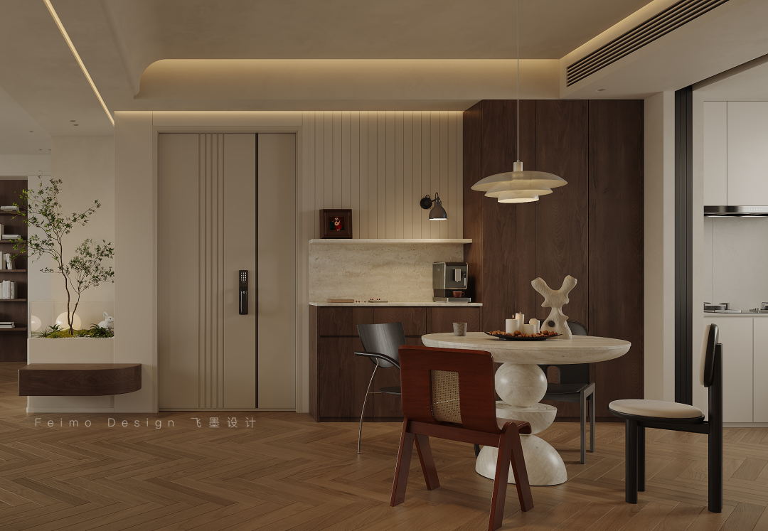 合肥150㎡中古风婚房设计丨中国合肥丨安徽飞墨设计组-27