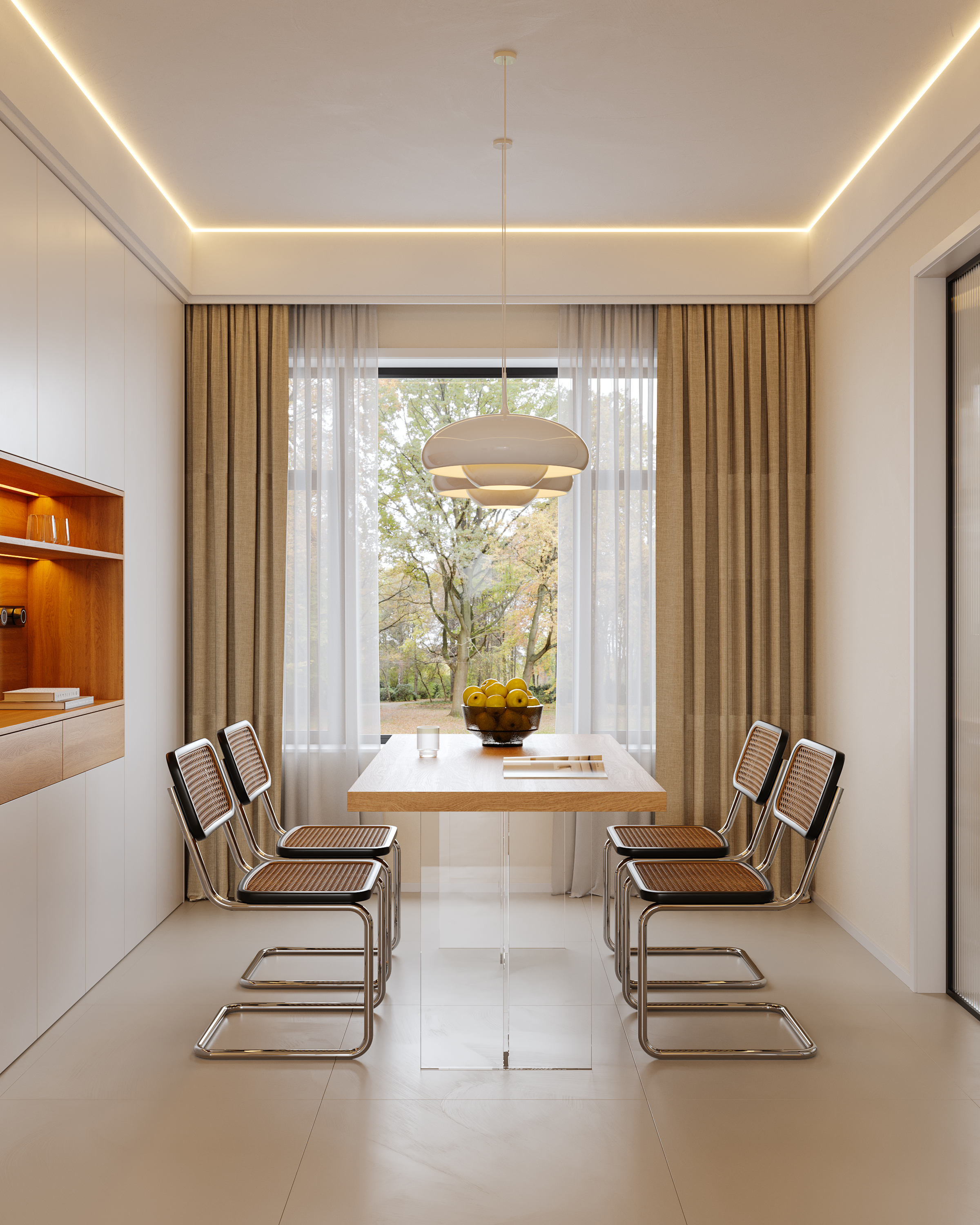 奶油原木风客餐厅-15