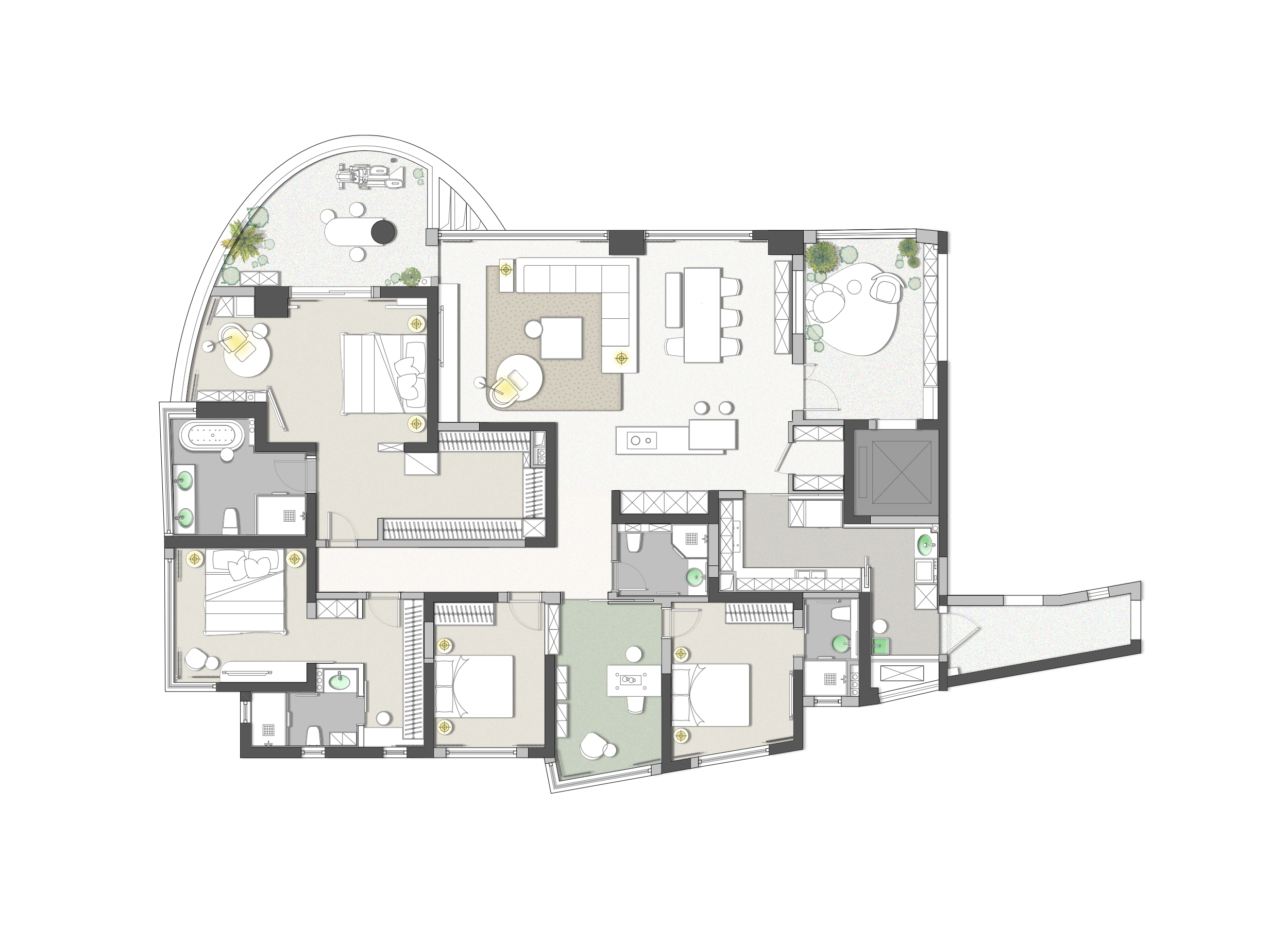 麓湖全案设计丨中国成都丨尚舍全案设计-6