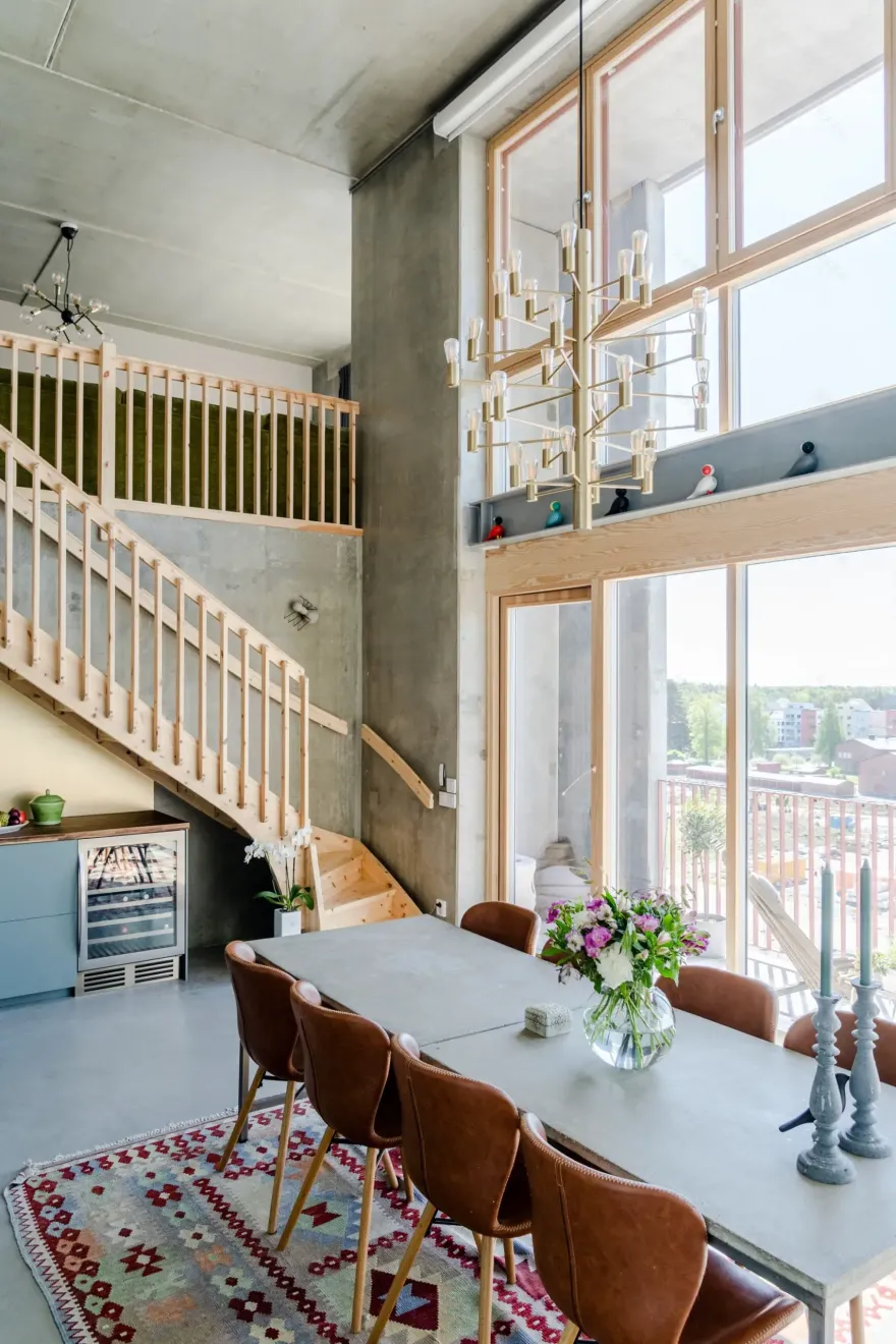 瑞典斯德哥尔摩现代都市景观复式公寓设计-2