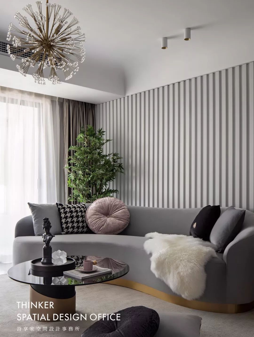 浪漫轻奢,曲线之美——141㎡华润翡翠城现代家居设计-25