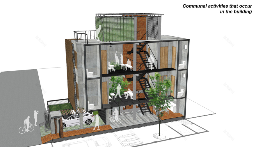 Permeable Junction Boarding House / Andyrahman Architect-34
