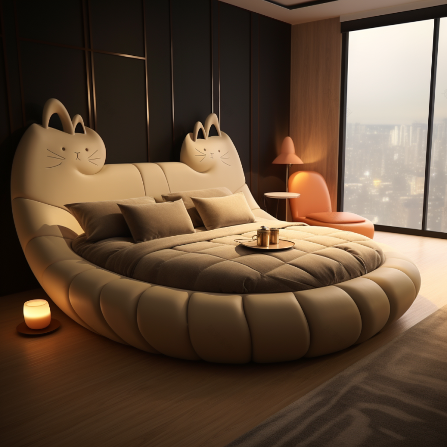 猫猫幻梦:仿生猫床卧室设计-18