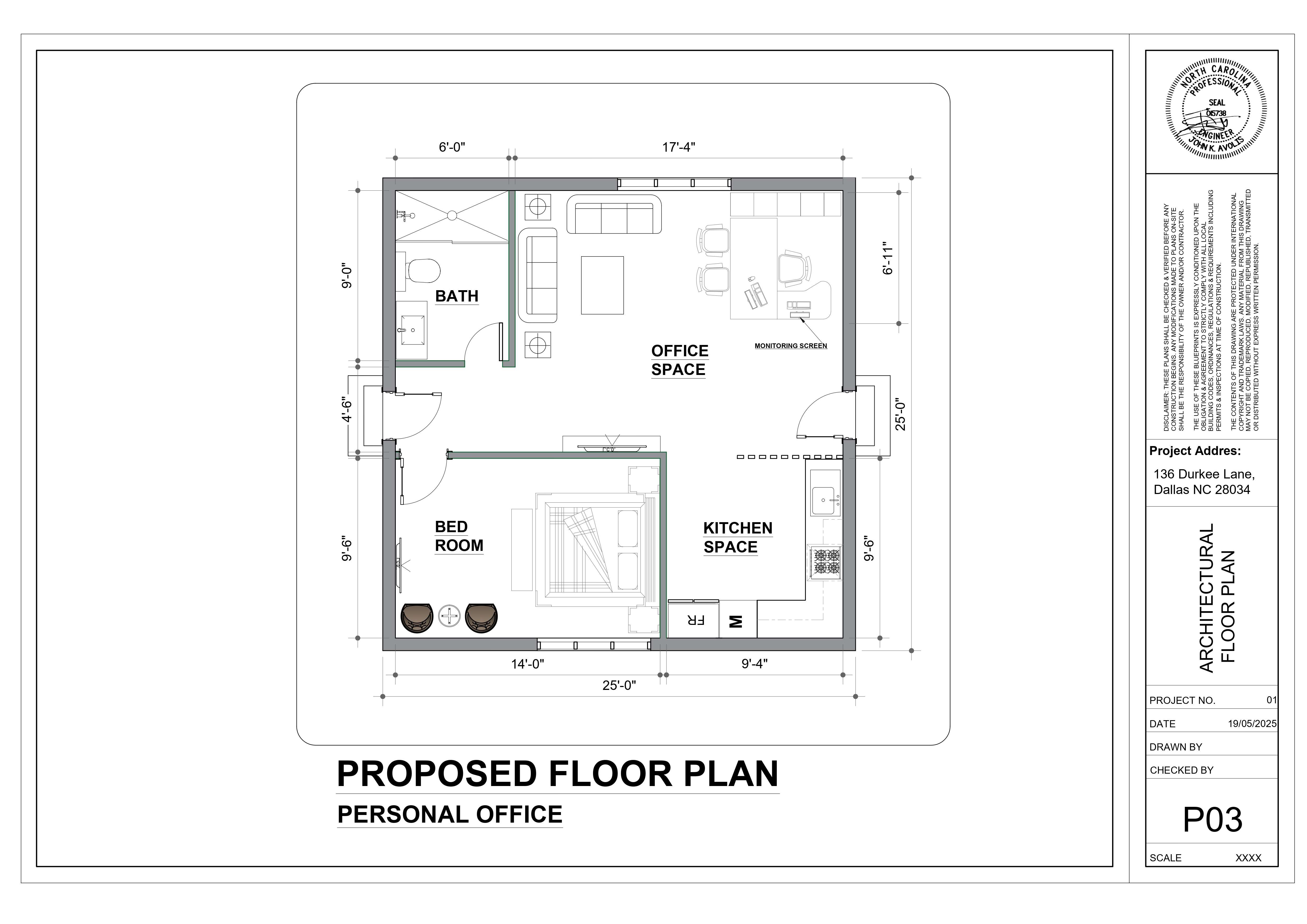 Banquet Hall – Architecture Drawing Package-3