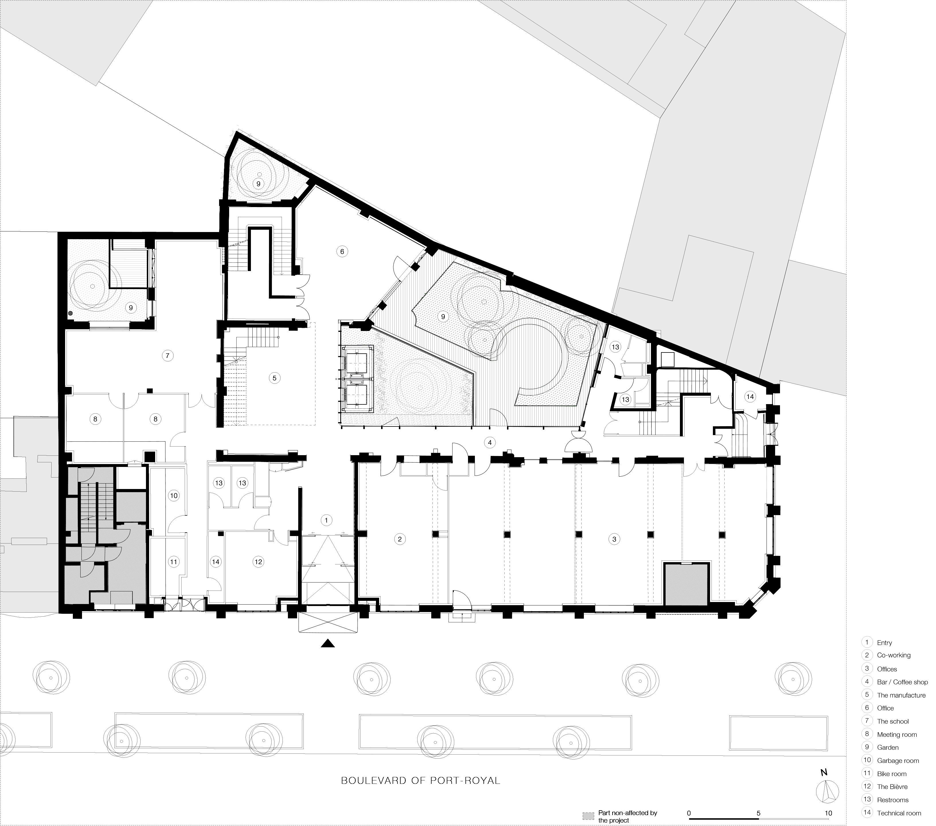 巴黎 Immeuble des Gobelins 大楼丨Palissad-34