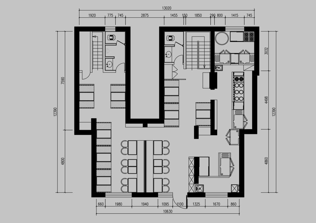 佰味仟和人文食堂丨中国北京丨坤薪整装-17